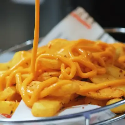 baltazar cheddar soslu patates kızartması