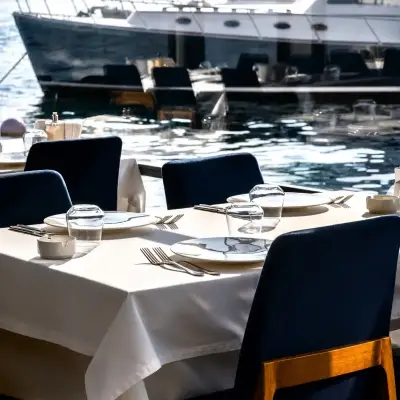 bebek balıkçı deniz manzaralı masa